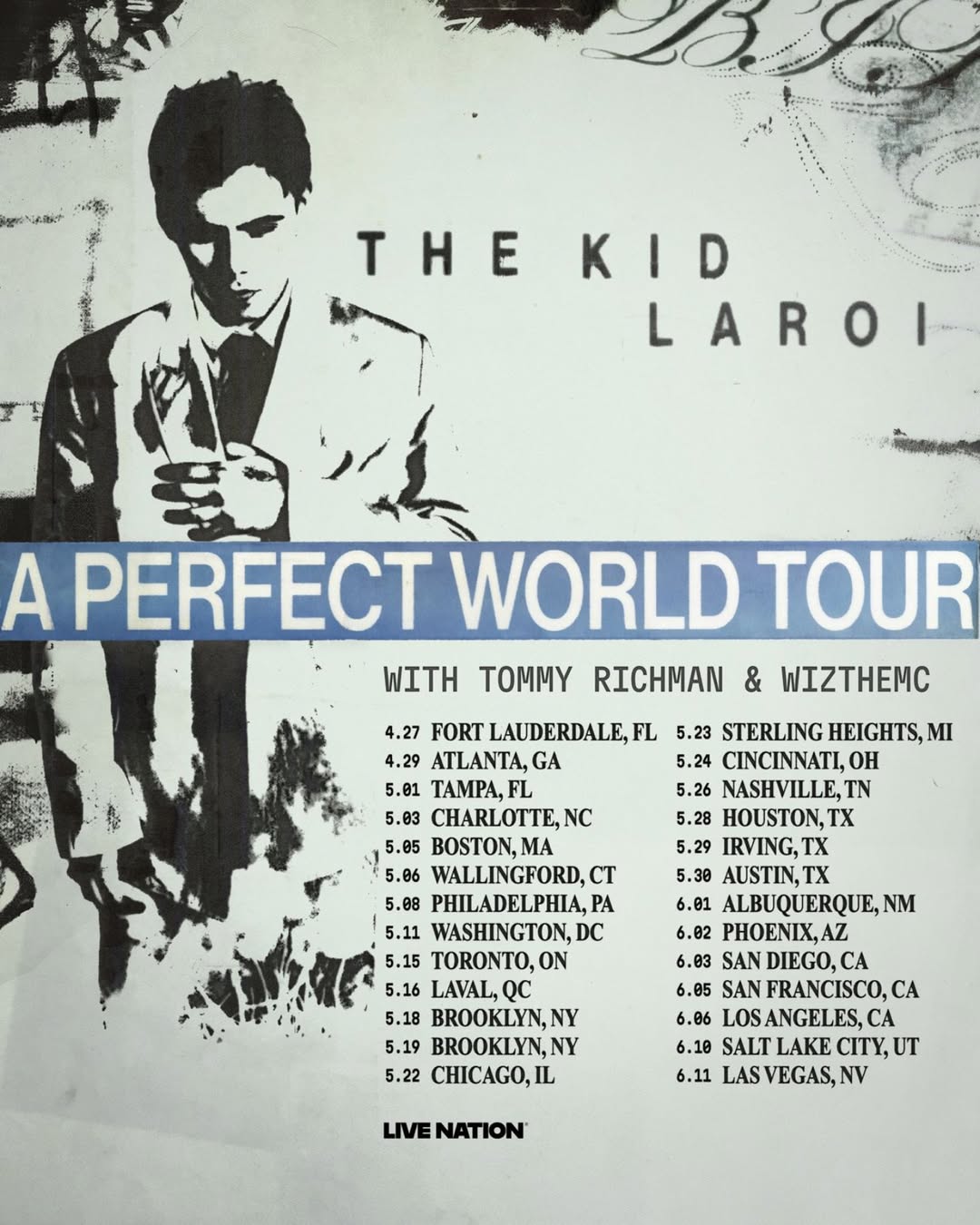 WizTheMc A Perfect World Tour Poster 2026